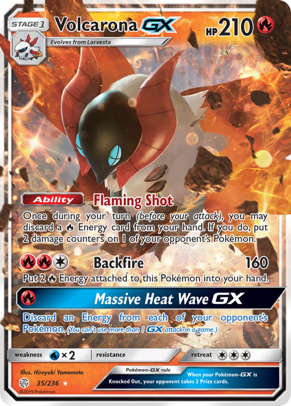 Volcarona GX (35 236) [Sun & Moon: Cosmic Eclipse] Online Hot Sale