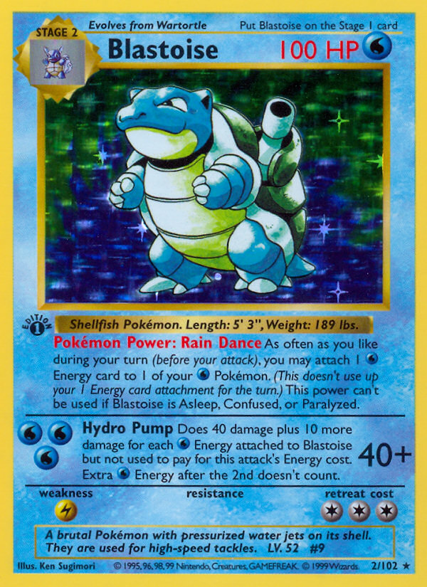 Blastoise (2 102) (Shadowless) [Base Set 1st Edition] Supply