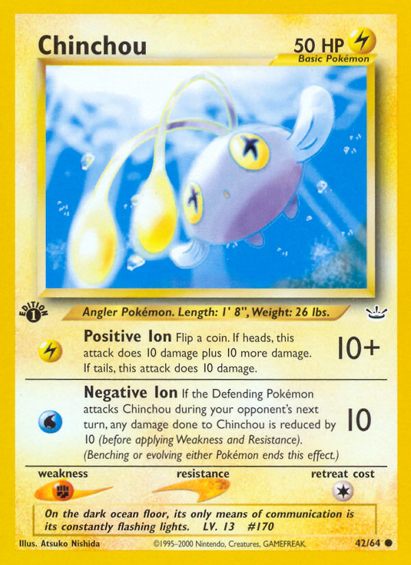 Chinchou (42 64) [Neo Revelation 1st Edition] Online Sale