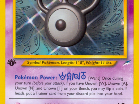 Unown [W] (29 105) [Neo Destiny 1st Edition] on Sale