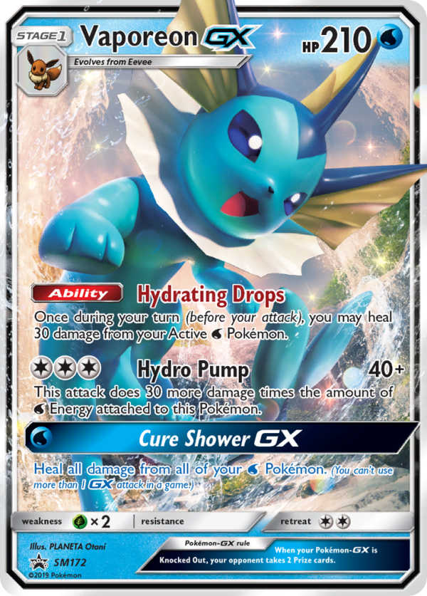 Vaporeon GX (SM172) [Sun & Moon: Black Star Promos] Online