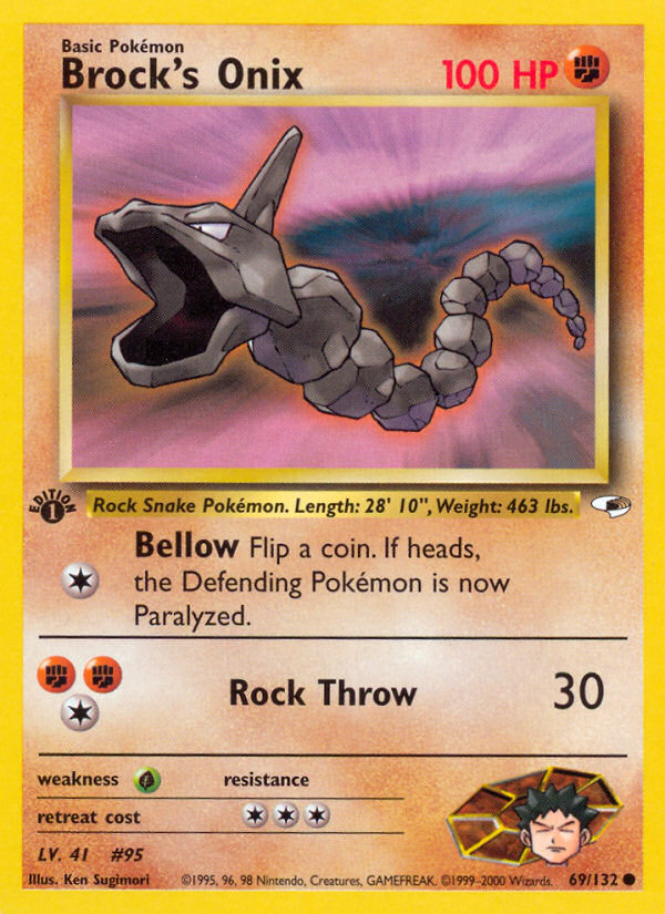 Brock s Onix (69 132) [Gym Heroes 1st Edition] Discount