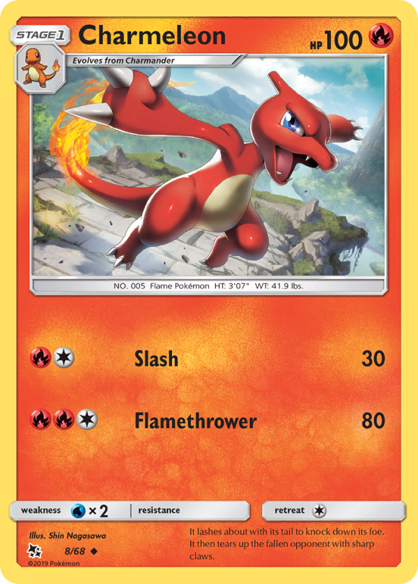 Charmeleon (8 68) [Sun & Moon: Hidden Fates] Online Hot Sale