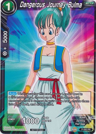 Dangerous Journey Bulma (P-083) [Promotion Cards] Online now