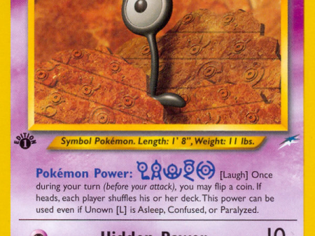 Unown [L] (86 105) [Neo Destiny 1st Edition] Sale