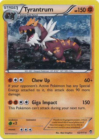 Tyrantrum (62 111) (Cosmos Holo) [XY: Furious Fists] Fashion