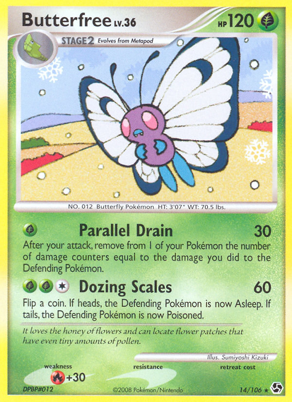 Butterfree (14 106) [Diamond & Pearl: Great Encounters] For Sale