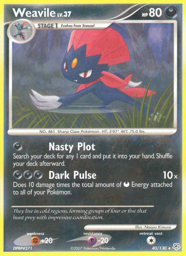 Weavile (40 130) [Diamond & Pearl: Base Set] Discount