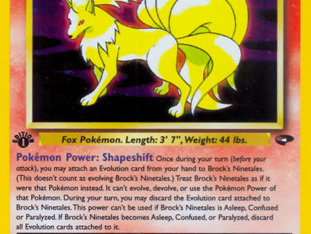 Brock s Ninetales (3 132) [Gym Challenge 1st Edition] For Discount