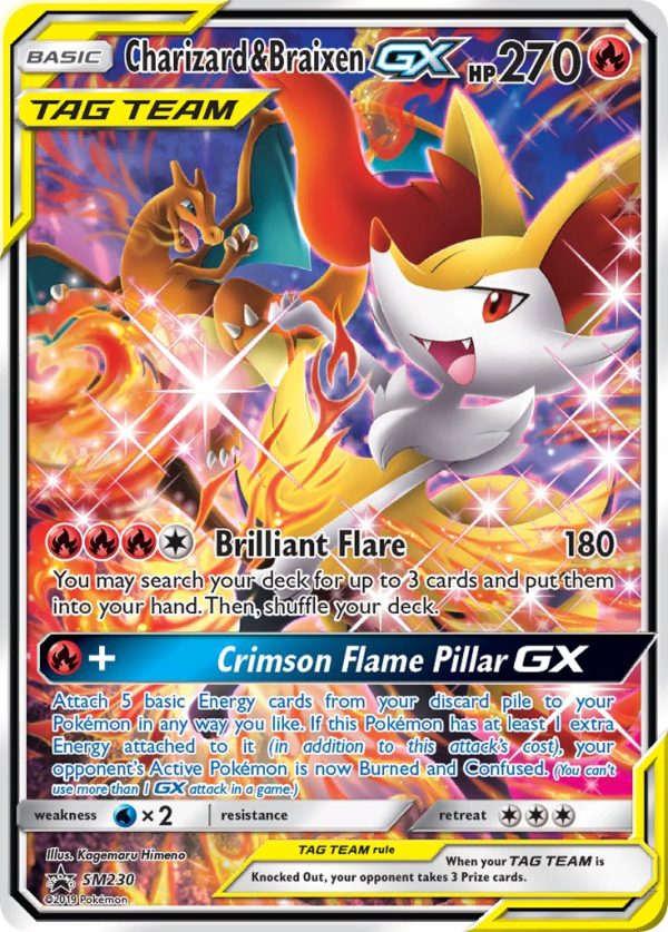 Charizard & Braixen GX (SM230) [Sun & Moon: Black Star Promos] Online