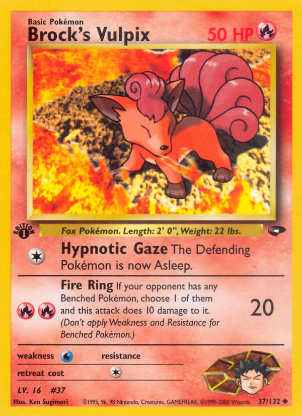 Brock s Vulpix (37 132) [Gym Challenge 1st Edition] For Discount