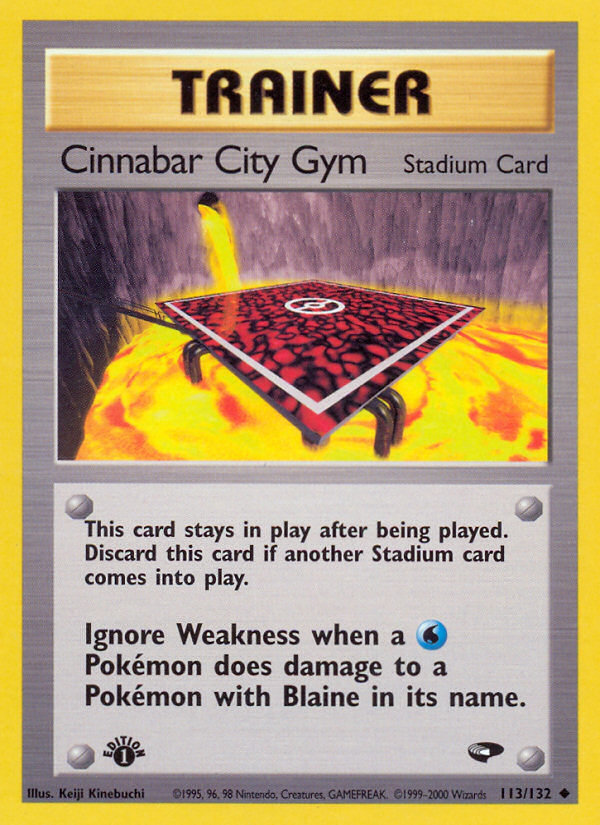 Cinnabar City Gym (113 132) [Gym Challenge 1st Edition] Online