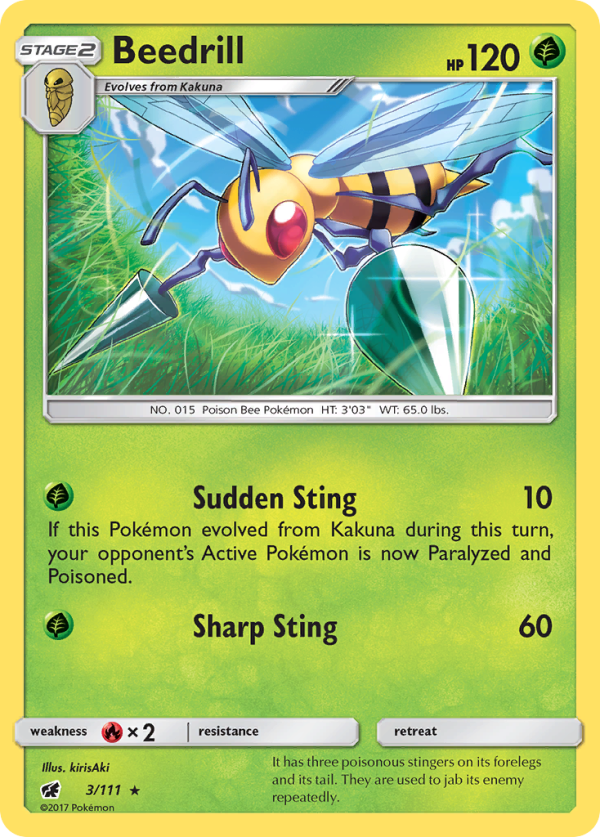 Beedrill (3 111) [Sun & Moon: Crimson Invasion] Online