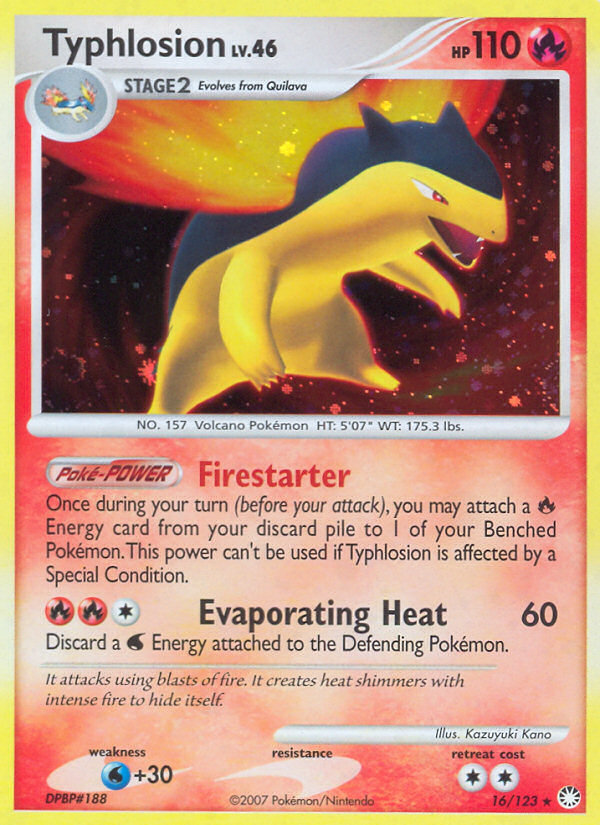 Typhlosion (16 123) [Diamond & Pearl: Mysterious Treasures] Online