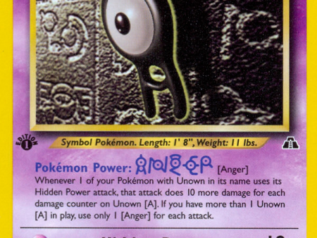 Unown [A] (33 75) [Neo Discovery 1st Edition] Online Sale