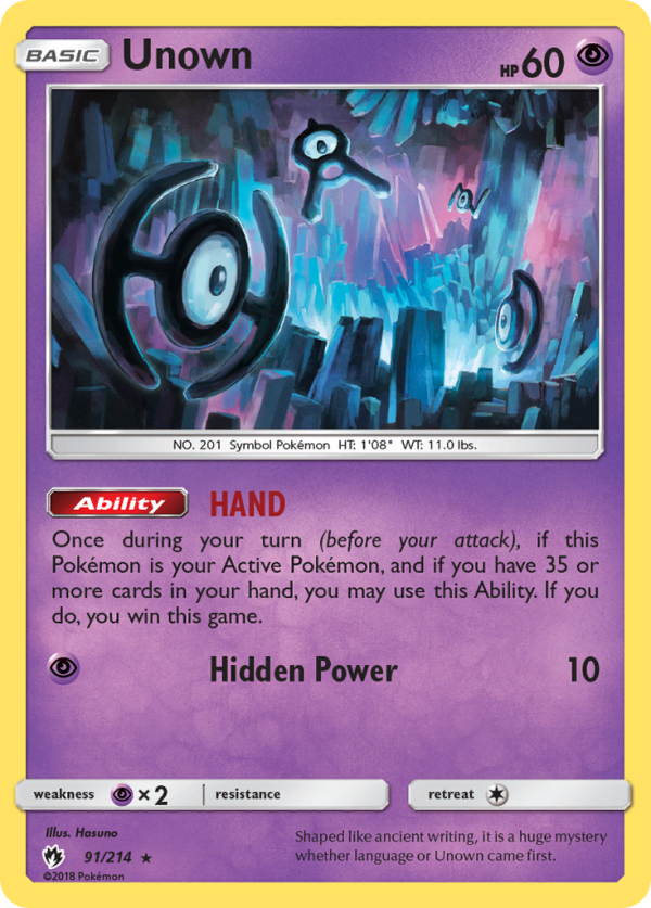 Unown (91 214) [Sun & Moon: Lost Thunder] Discount