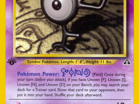 Unown [F] (48 75) [Neo Discovery 1st Edition] Sale