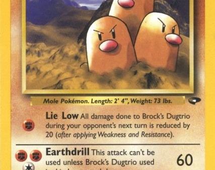 Brock s Dugtrio (22 132) [Gym Challenge Unlimited] Fashion