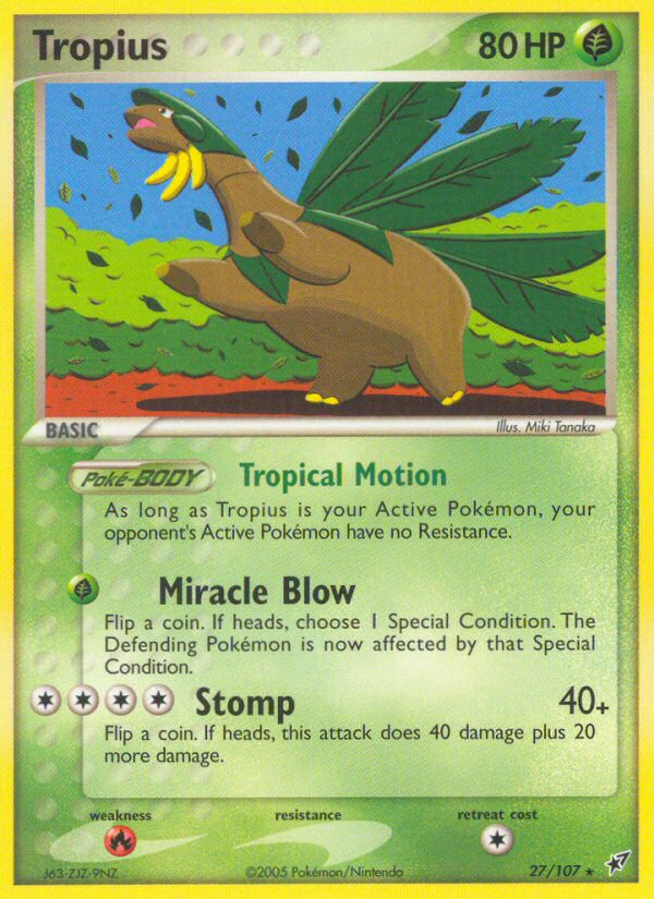 Tropius (27 107) [EX: Deoxys] For Sale