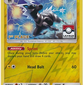 Zebstrika (82 214) (League Promo 1st Place) [Sun & Moon: Lost Thunder] Discount