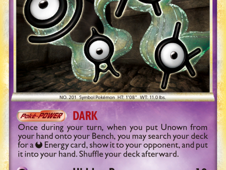 Unown (40 90) [HeartGold & SoulSilver: Undaunted] Discount