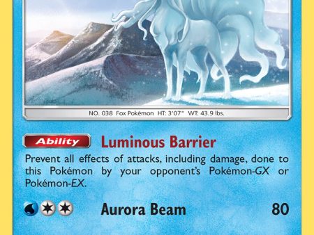 Alolan Ninetales (28 147) (Cracked Ice Holo) (Theme Deck Exclusive) [Sun & Moon: Burning Shadows] on Sale