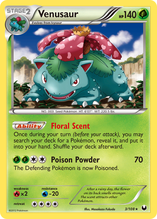 Venusaur (3 108) [Black & White: Dark Explorers] For Cheap