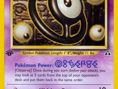 Unown [O] (69 75) [Neo Discovery 1st Edition] Fashion