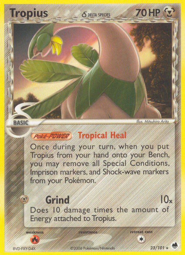 Tropius (23 101) (Delta Species) [EX: Dragon Frontiers] Fashion