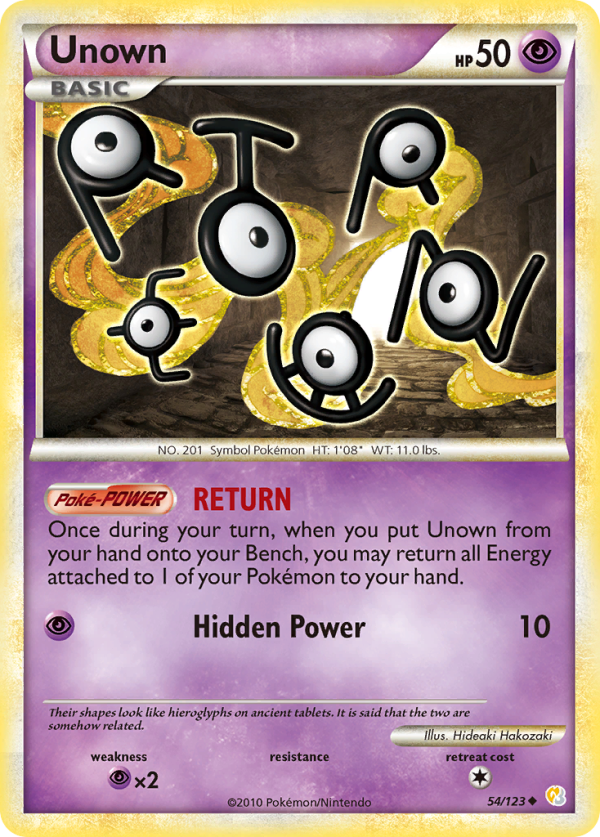 Unown (54 123) [HeartGold & SoulSilver: Base Set] Discount