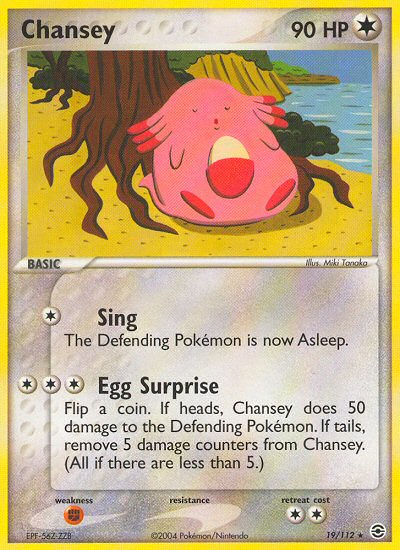 Chansey (19 112) [EX: FireRed & LeafGreen] Online