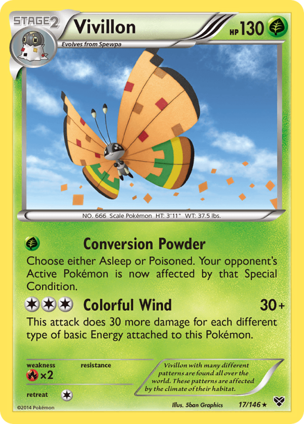 Vivillon (17 146) (High Plains Form Orange Wings) [XY: Base Set] Online