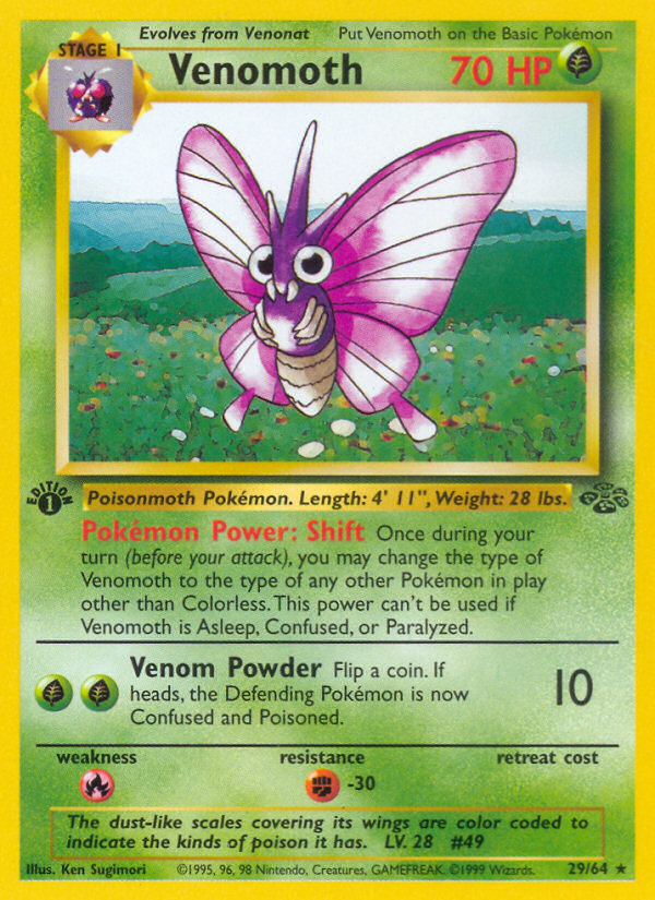 Venomoth (29 64) [Jungle 1st Edition] Supply