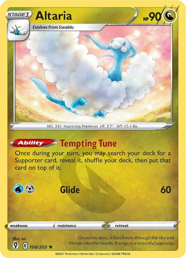 Altaria (106 203) [Sword & Shield: Evolving Skies] Sale