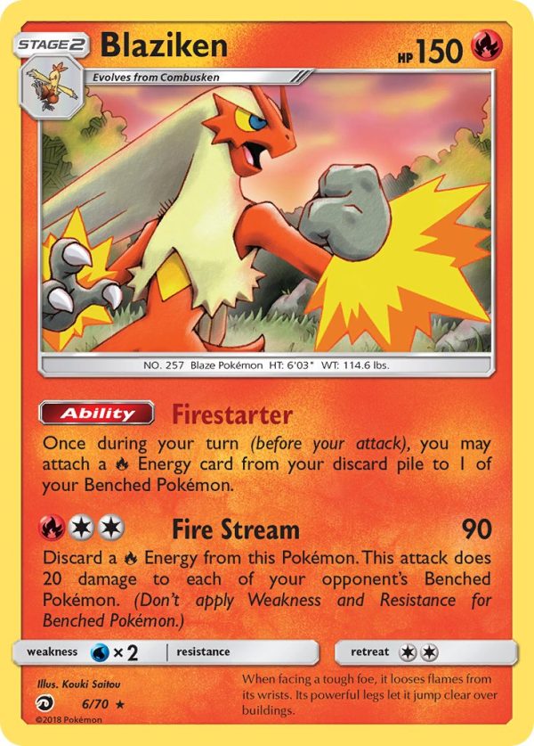 Blaziken (6 70) (Theme Deck Exclusive) [Sun & Moon: Dragon Majesty] Online now