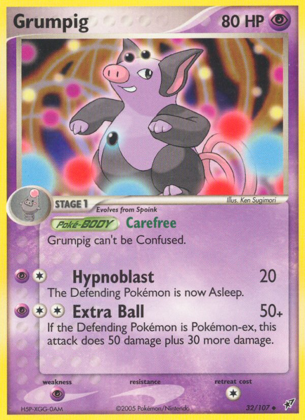 Grumpig (32 107) [EX: Deoxys] Sale