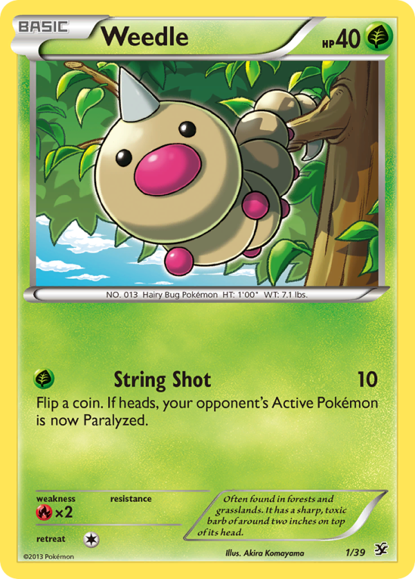 Weedle (1 39) [XY: Kalos Starter Set] Cheap