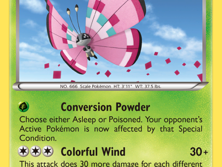 Vivillon (17 146) (Meadow Form Pink Wings) [XY: Base Set] Hot on Sale