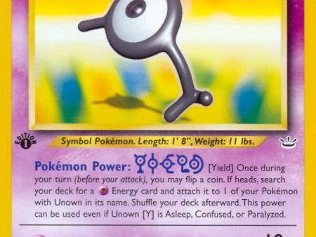 Unown [Y] (40 64) [Neo Revelation 1st Edition] Hot on Sale