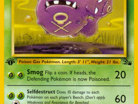 Weezing (45 62) [Fossil 1st Edition] on Sale