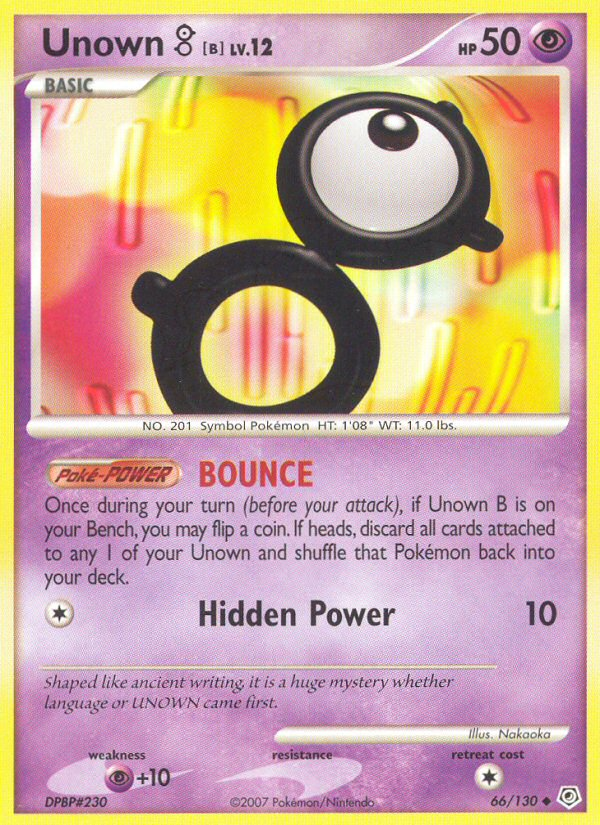 Unown B (66 130) [Diamond & Pearl: Base Set] Online