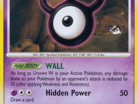 Unown W (80 146) [Diamond & Pearl: Legends Awakened] Discount