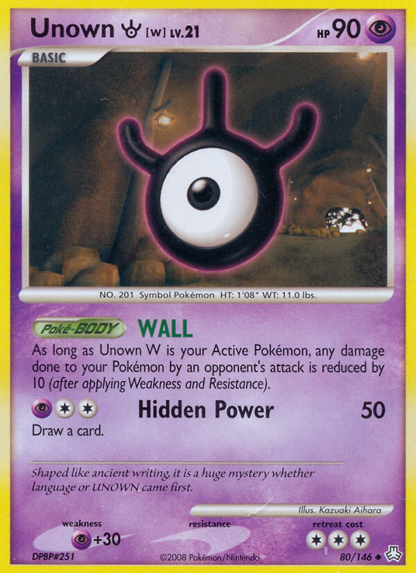 Unown W (80 146) [Diamond & Pearl: Legends Awakened] Discount