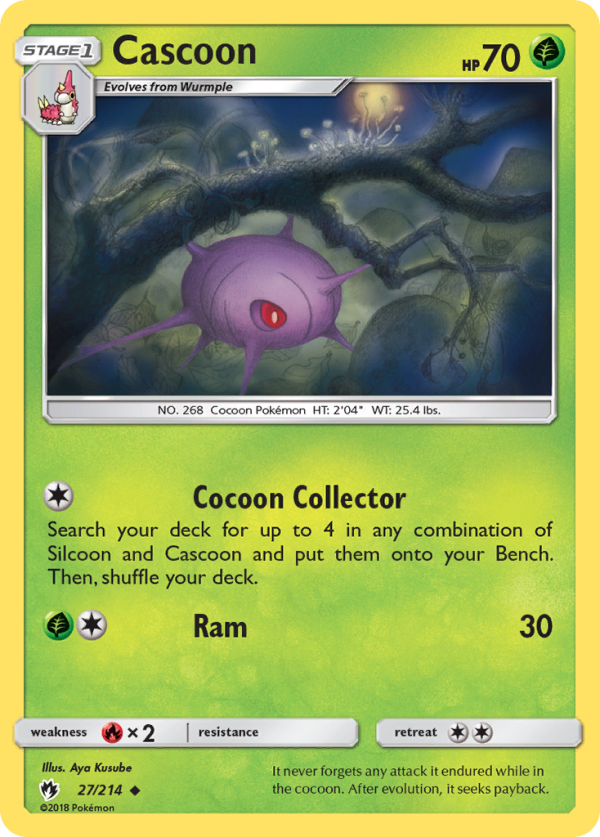 Cascoon (27 214) [Sun & Moon: Lost Thunder] Online Sale