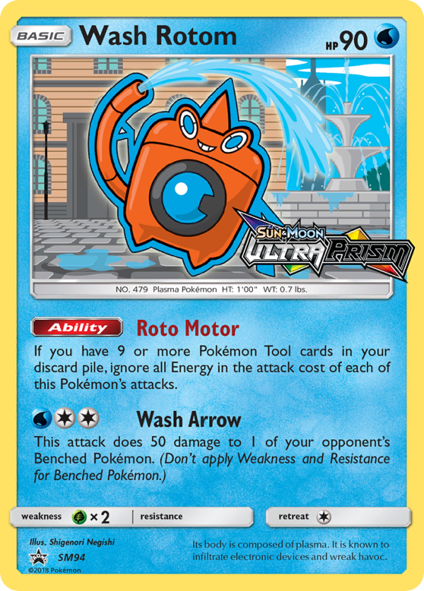 Wash Rotom (SM94) [Sun & Moon: Black Star Promos] Online now