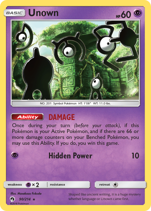 Unown (90 214) [Sun & Moon: Lost Thunder] For Discount