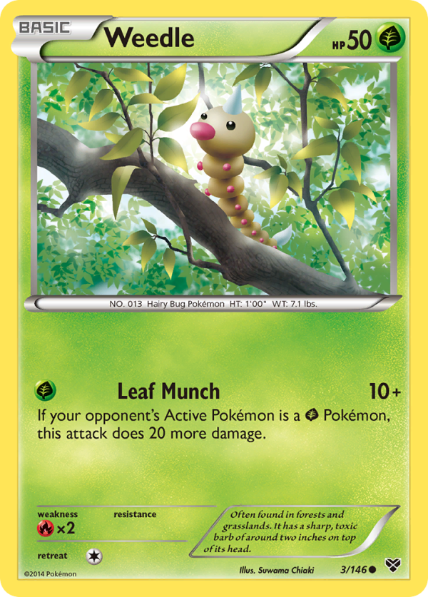 Weedle (3 146) [XY: Base Set] Online Hot Sale