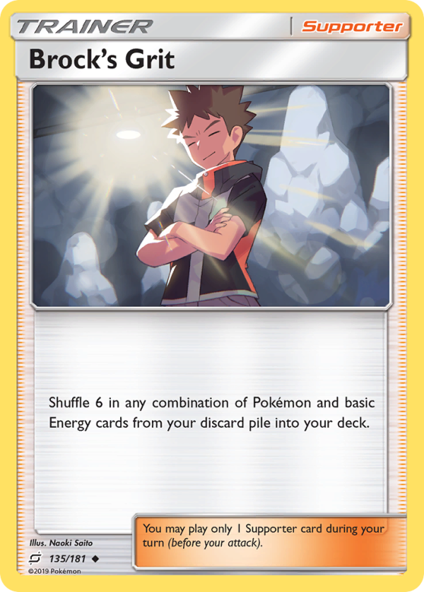 Brock s Grit (135 181) [Sun & Moon: Team Up] For Discount