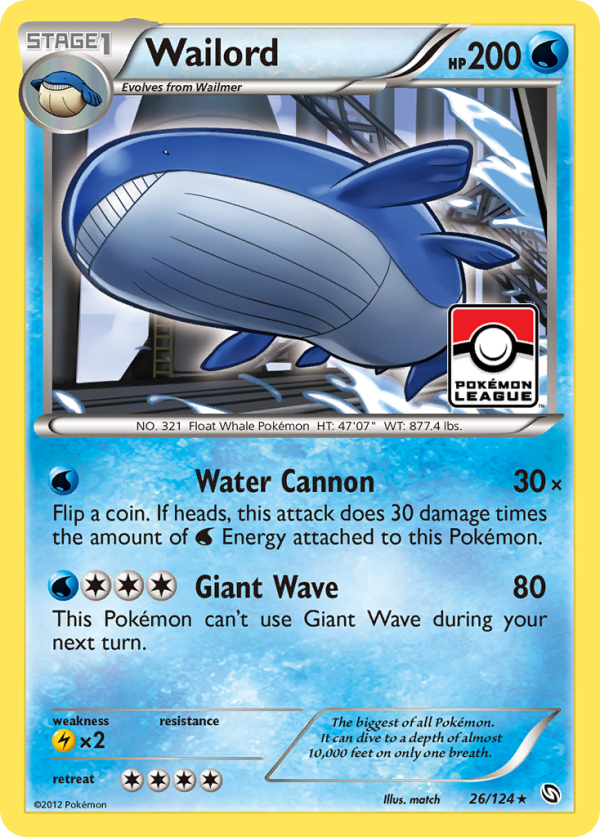 Wailord (26 124) [Black & White: Dragons Exalted] For Discount