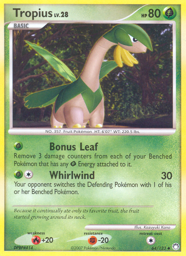 Tropius (64 123) [Diamond & Pearl: Mysterious Treasures] For Discount